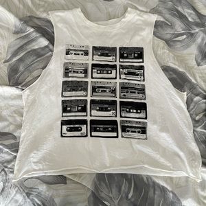 Cassette crop tee